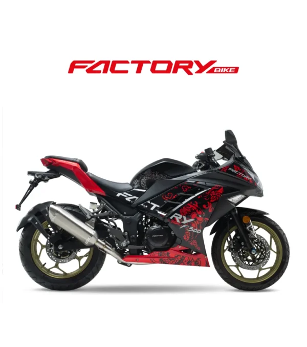 MOTOCICLETA FACTORY BIKE F300 DRAKON ROJO AÑO 2025