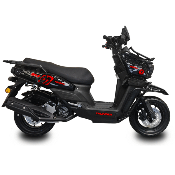 MOTOCICLETA THUNDER B17 NEGRO/ROJO