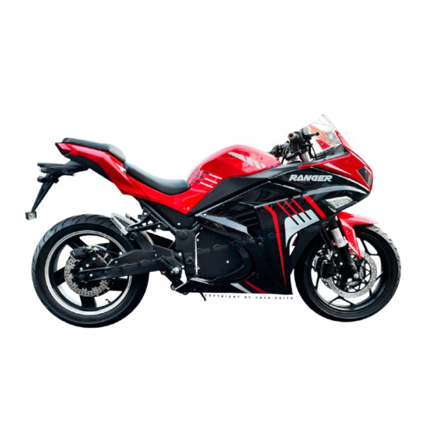 MOTOCICLETA ELECTRICA NJ ROJO 72V32AH
