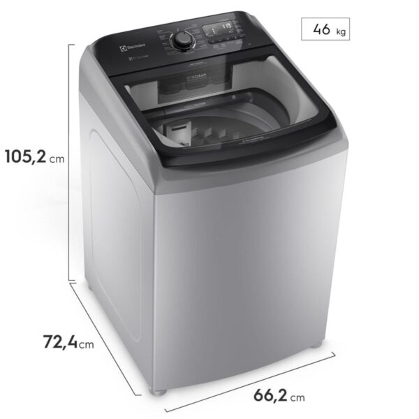 LAVADORA ELECTROLUX CS IMPELLER 21 KG SILVER LS21I