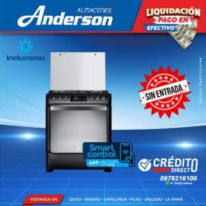 COCINA INDURAMA NIZA SMART ZFO NEGRA