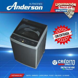 LAVADORA HAMILTON DIG 15 KILOS HB NEG MOD TP15KG